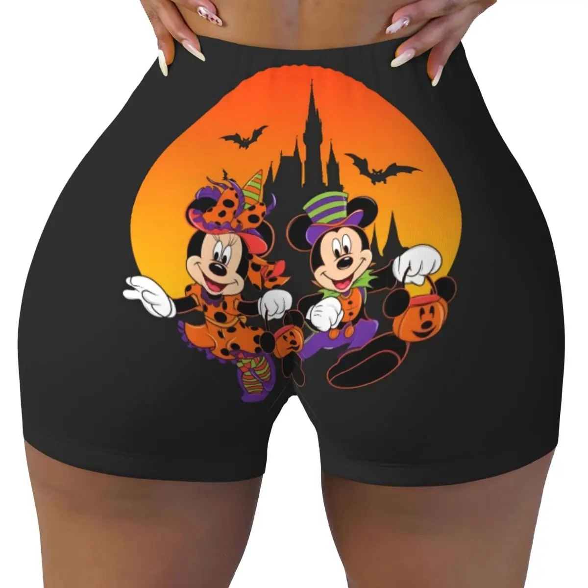 Пользовательские шорты для спортзала с Микки Маусом и Минни в стиле аниме, волейбольные байкерские шорты для женщин, спортивные шорты для йоги с тыквой на Хэллоуин
Пользовательские шорты для спортзала с Микки Маусом и Минни в стиле аниме, волейбольные байкерские шорты для женщин, спортивные шорты для йоги с тыквой на Хэллоуин