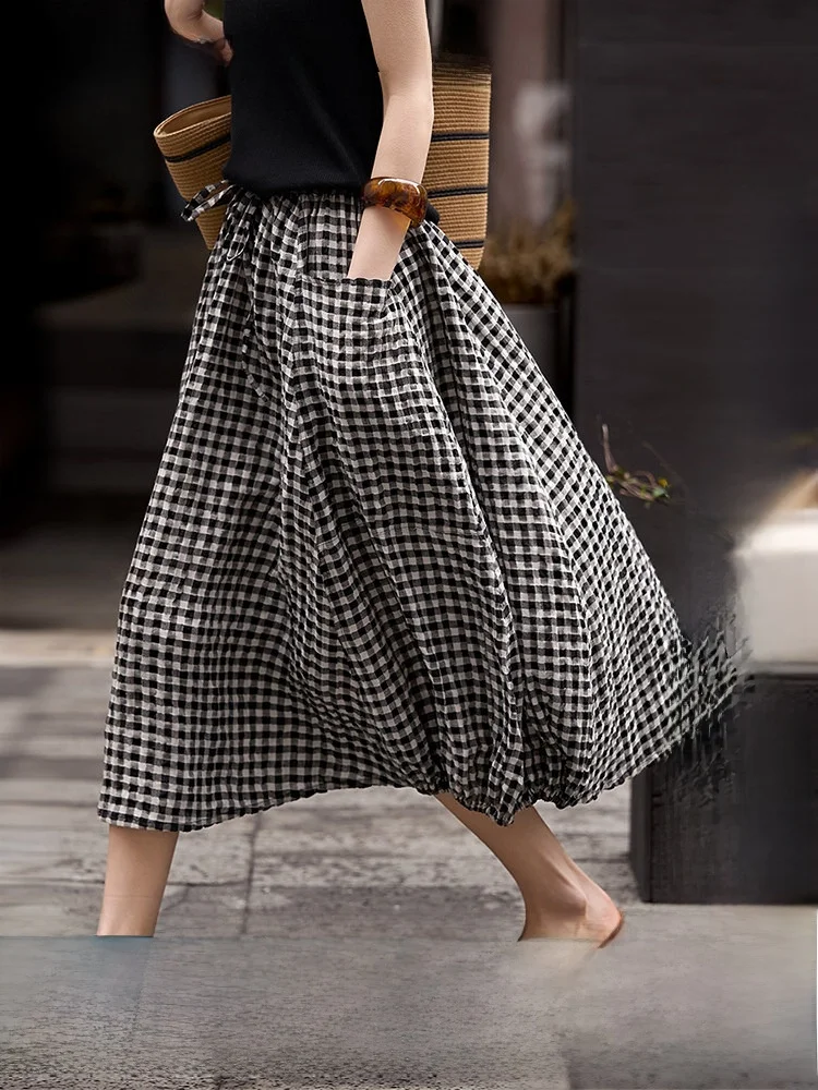 Loose Lantern Skirt Cotton Linen Elastic Waist Flower Bud A-Line Skirt Casual Commute Style Women's Fashion Spring New
Loose Lantern Skirt Cotton Linen Elastic Waist Flower Bud A-Line Skirt Casual Commute Style Women's Fashion Spring New