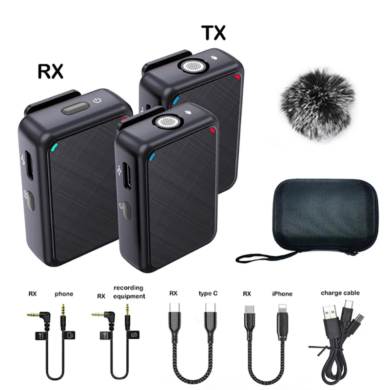 Wireless Lavalier Recording Microphone Dual Channel Lapel Mic System with 98ft For DSLR Camera Smartphone DV Vlog YouTube Live
Wireless Lavalier Recording Microphone Dual Channel Lapel Mic System with 98ft For DSLR Camera Smartphone DV Vlog YouTube Live