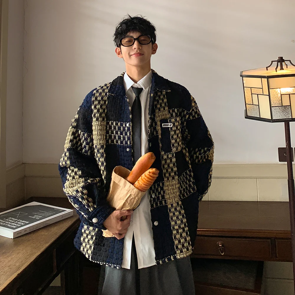 2022 men's autumn national fashion retro contrast plaid jacket men's letter flocking work jacket fashion jaket men mens clothing
2022 men's autumn national fashion retro contrast plaid jacket men's letter flocking work jacket fashion jaket men mens clothing