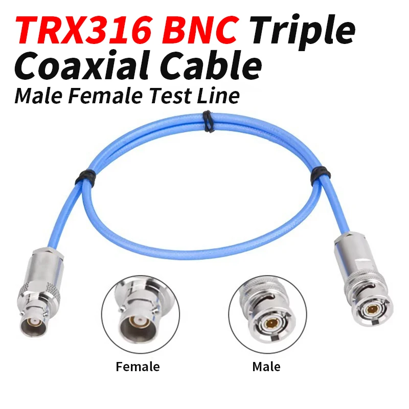 TRX316 BNC Triple Coaxial Cable Male Female Double Headed BNC Test Line 1553B Bus Jumper Triax 316 Wire Male to Male to Female
TRX316 BNC Triple Coaxial Cable Male Female Double Headed BNC Test Line 1553B Bus Jumper Triax 316 Wire Male to Male to Female
