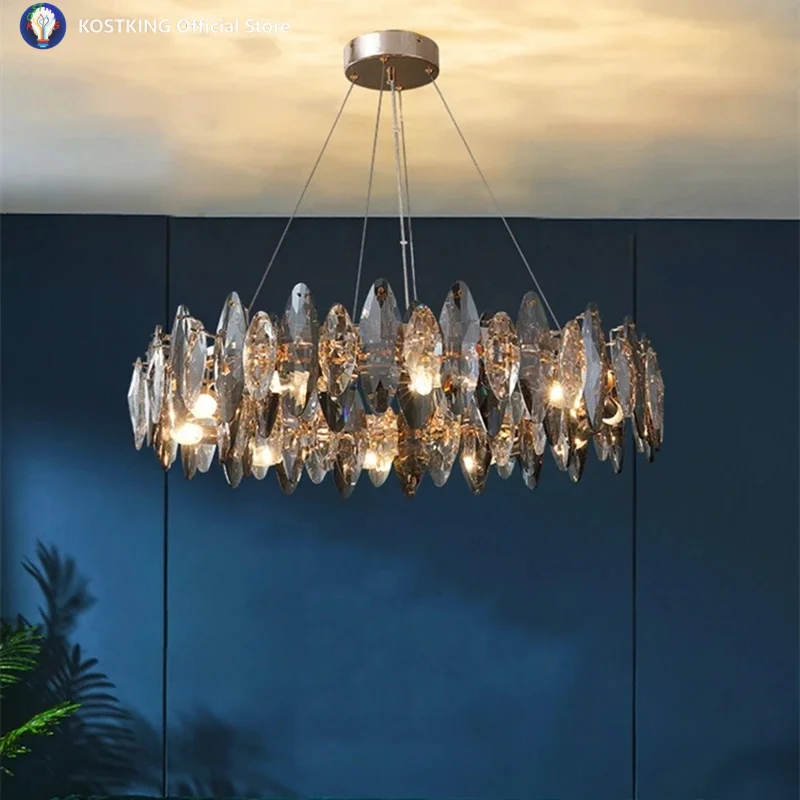 Light Luxury Crystal Lamp Long Dining Room Ceiling Chandelier For Kitchen Study Bedroom Wave Shape E14 Screw Pendant Lighting
Light Luxury Crystal Lamp Long Dining Room Ceiling Chandelier For Kitchen Study Bedroom Wave Shape E14 Screw Pendant Lighting