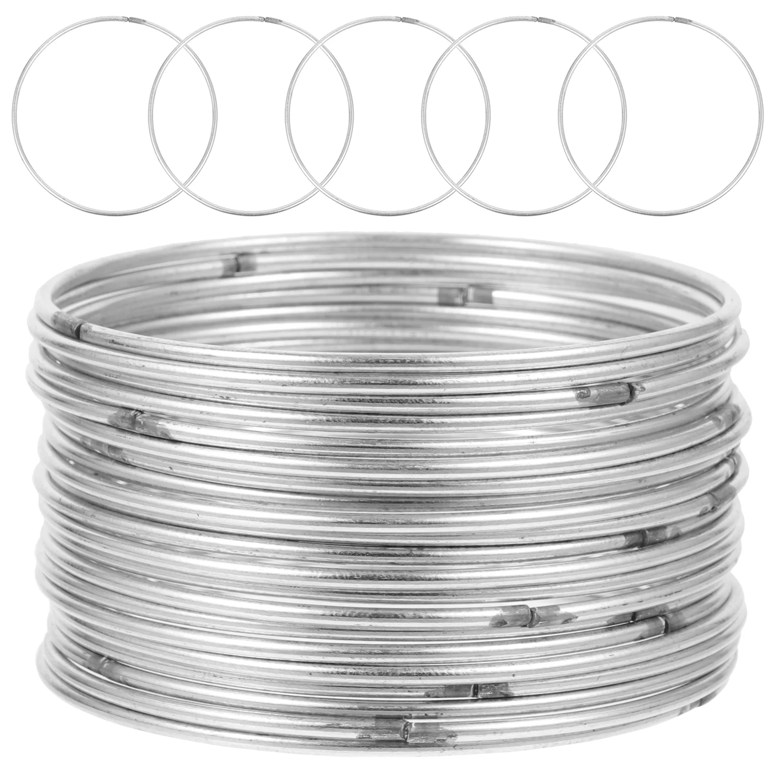 30 Pcs Ring Metal Dream Catcher Supplies DIY Dreamcatcher Material Frame Craft Making Rings Wind Chimes Silver Circle Cather
30 Pcs Ring Metal Dream Catcher Supplies DIY Dreamcatcher Material Frame Craft Making Rings Wind Chimes Silver Circle Cather
