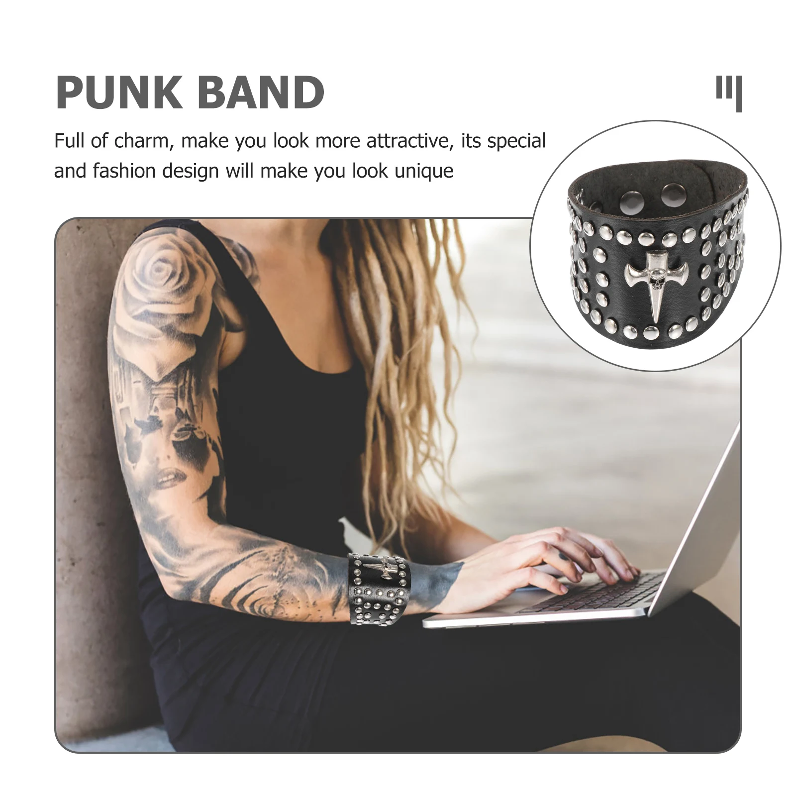 1pc Punk Style Skull Wrist Chain Vintage Bracelet Adjustable Male Female Hand Accessory Fashion Retro Wristband Creative
1pc Punk Style Skull Wrist Chain Vintage Bracelet Adjustable Male Female Hand Accessory Fashion Retro Wristband Creative