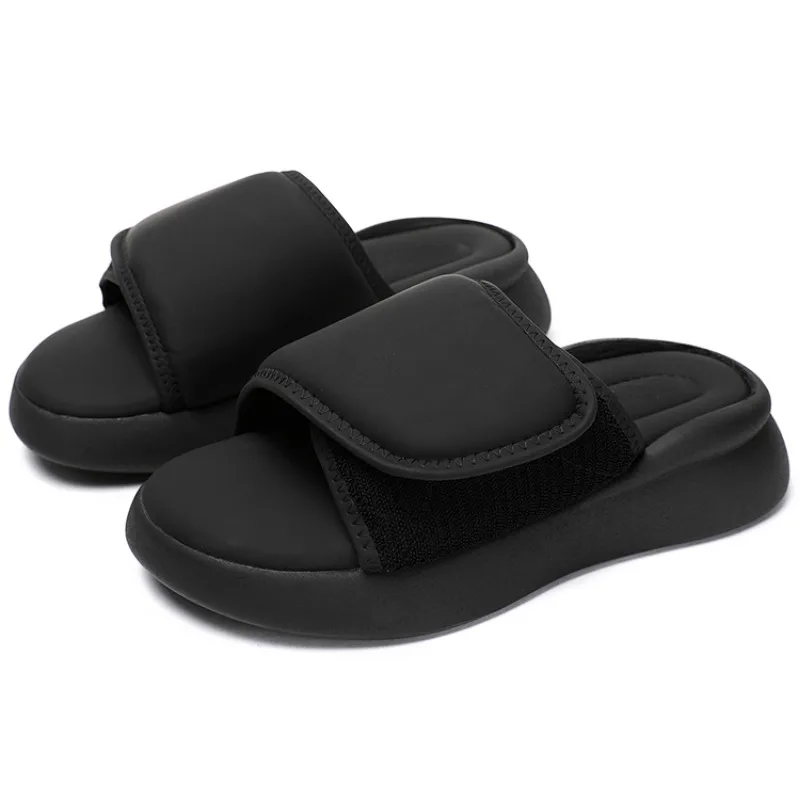 New Luxury Men Slippers Genuine Leather Comfortable Summer Outdoor Beach Shoes Hook & Loop Fashion Concise Women Sandals Zapatos
New Luxury Men Slippers Genuine Leather Comfortable Summer Outdoor Beach Shoes Hook & Loop Fashion Concise Women Sandals Zapatos