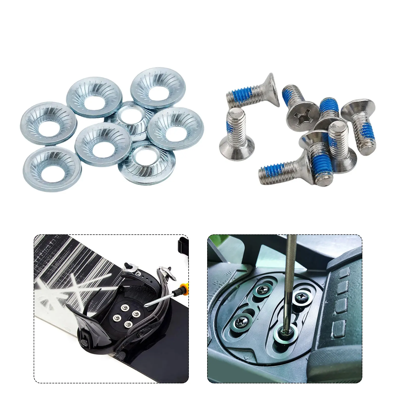 Ski Fixing Screws 304 Stainless Steel Screws M6x17mm Screws 17mm Long Screws 20mm Outer Diameter Washers For Skis
Ski Fixing Screws 304 Stainless Steel Screws M6x17mm Screws 17mm Long Screws 20mm Outer Diameter Washers For Skis