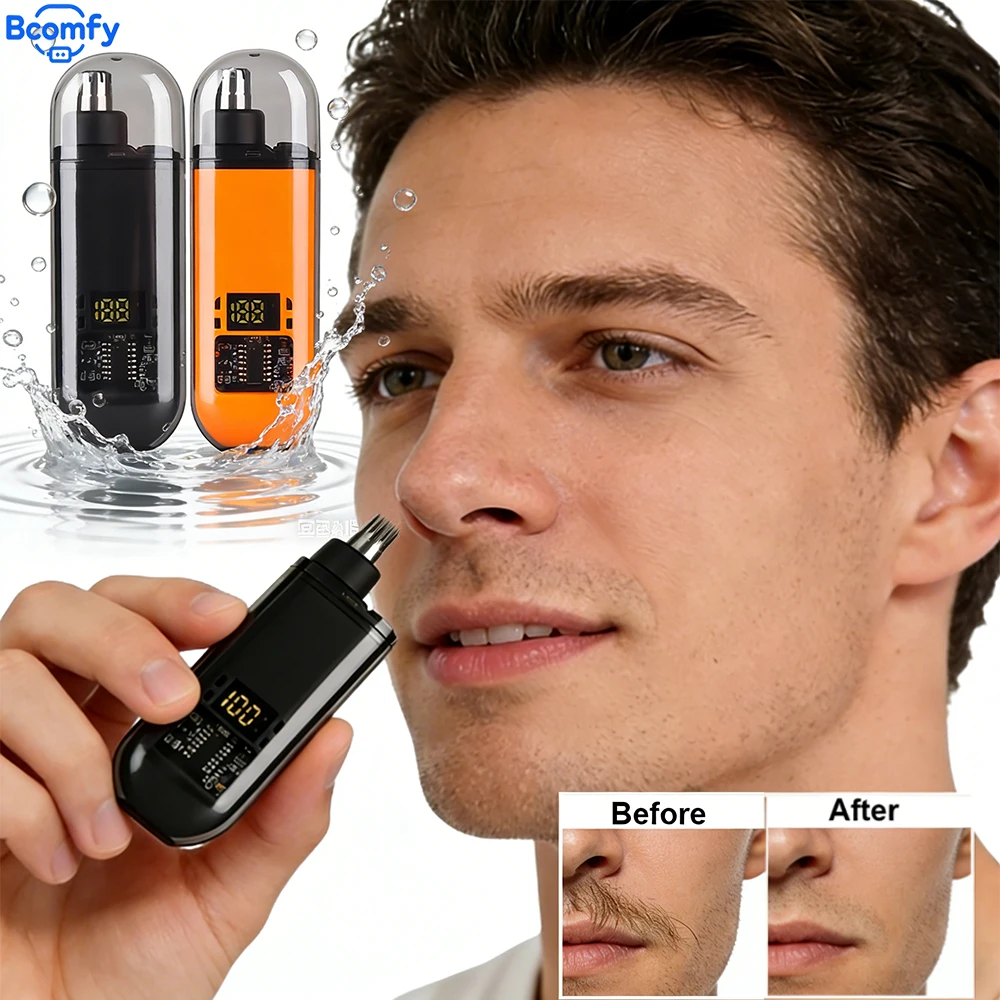 Portable Electric Nose Hair Clipper for Men 2-in-1 Ear And Nose Hair Trimmer Rechargeable Wet and Dry Use Nose Hair Remover
Portable Electric Nose Hair Clipper for Men 2-in-1 Ear And Nose Hair Trimmer Rechargeable Wet and Dry Use Nose Hair Remover