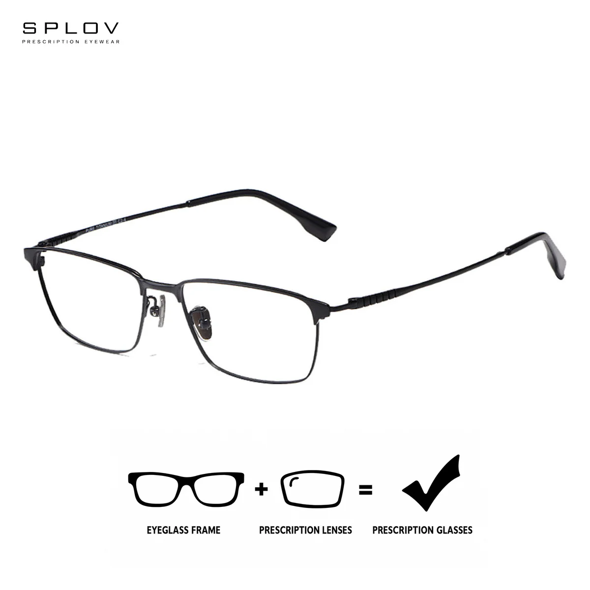 SPLOV Women's Square Metal Progressive Prescription Glasses Customized Anti Blue Light Photochromic Optical Glasses
SPLOV Women's Square Metal Progressive Prescription Glasses Customized Anti Blue Light Photochromic Optical Glasses