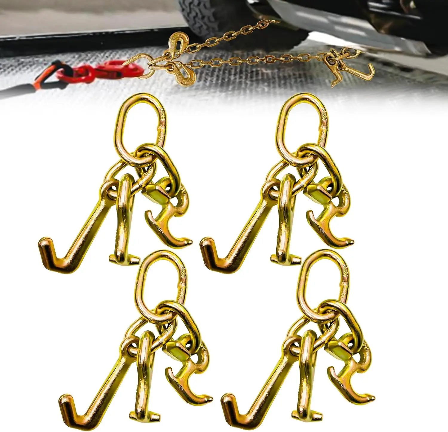 Крючки кластера RTJ 5400 фунтов, крюк для буксирной утки G70 5/16 дюйма для легковых автомобилей, грузовиков, самосвал (4 шт.)
Крючки кластера RTJ 5400 фунтов, крюк для буксирной утки G70 5/16 дюйма для легковых автомобилей, грузовиков, самосвал (4 шт.)