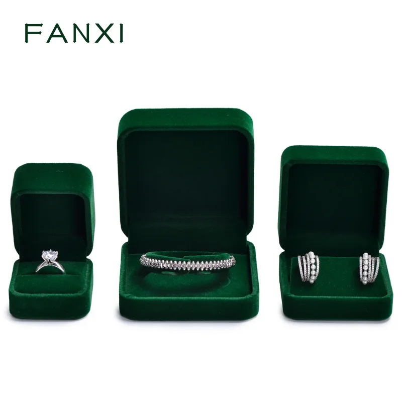 Premium Emerald Green Velvet Jewelry Boxes Set – Ideal for Rings, Bracelets & Earring, Storage for Jeweler Gifting Box Organizer
Premium Emerald Green Velvet Jewelry Boxes Set – Ideal for Rings, Bracelets & Earring, Storage for Jeweler Gifting Box Organizer