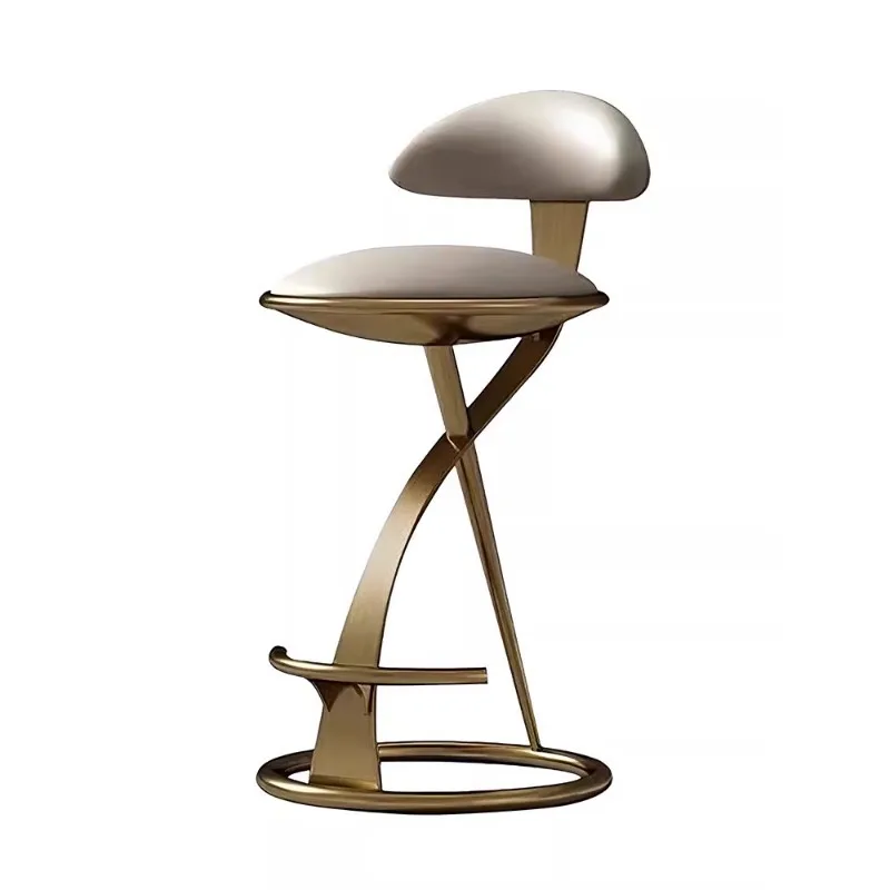 Simple leather light luxury modern stainless steel bar chair villa leisure designer creative Internet celebrity stool
Simple leather light luxury modern stainless steel bar chair villa leisure designer creative Internet celebrity stool