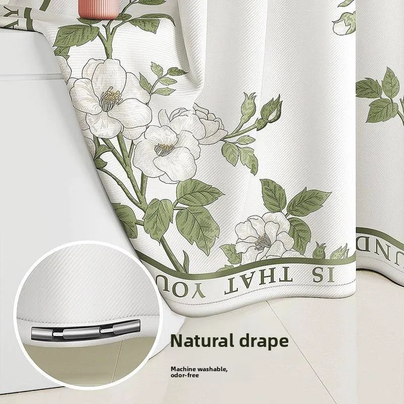 Tea Olive Thickened Bath Curtain Waterproof Bathroom Partition Flower Bath Drying Waterproof Mold Proof Polyester Material
Tea Olive Thickened Bath Curtain Waterproof Bathroom Partition Flower Bath Drying Waterproof Mold Proof Polyester Material