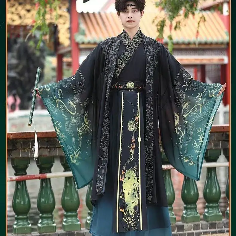 Original Hanfu Song Dynasty Cross Collar Printing Clothing for Men Women Traditional Chinese Outfit Halloween Party Cosplay Suit
Original Hanfu Song Dynasty Cross Collar Printing Clothing for Men Women Traditional Chinese Outfit Halloween Party Cosplay Suit