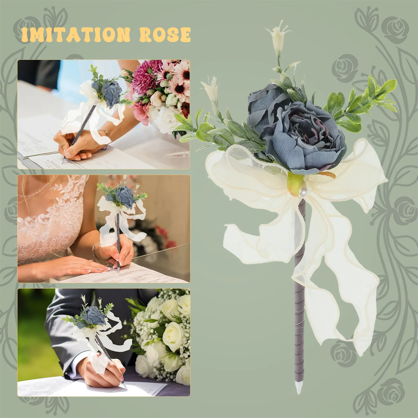 Уникальная шариковая ручка с цветком розы, черные чернила, реалистичный искусственный цветок, эффект обожженных краев, для офиса, школы, свадьбы
Уникальная шариковая ручка с цветком розы, черные чернила, реалистичный искусственный цветок, эффект обожженных краев, для офиса, школы, свадьбы