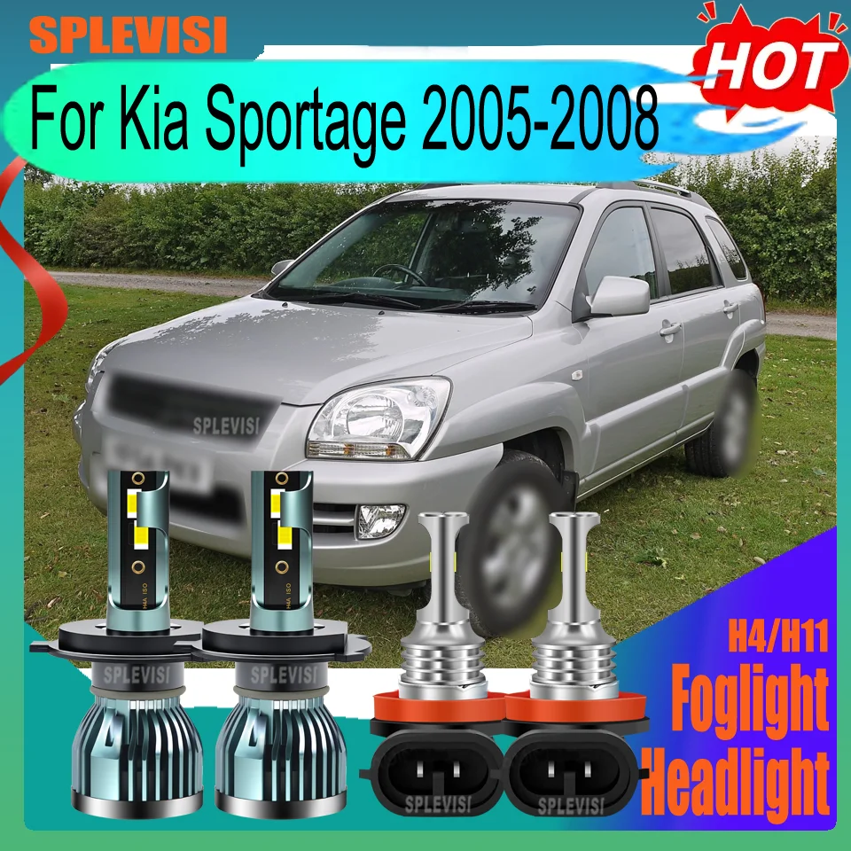 LED Headlight Foglight 9003/H4 H11/H9/H8 Improved Night Lighting Performance Plug and Play For Kia Sportage 2005 2006 2007 2008
LED Headlight Foglight 9003/H4 H11/H9/H8 Improved Night Lighting Performance Plug and Play For Kia Sportage 2005 2006 2007 2008