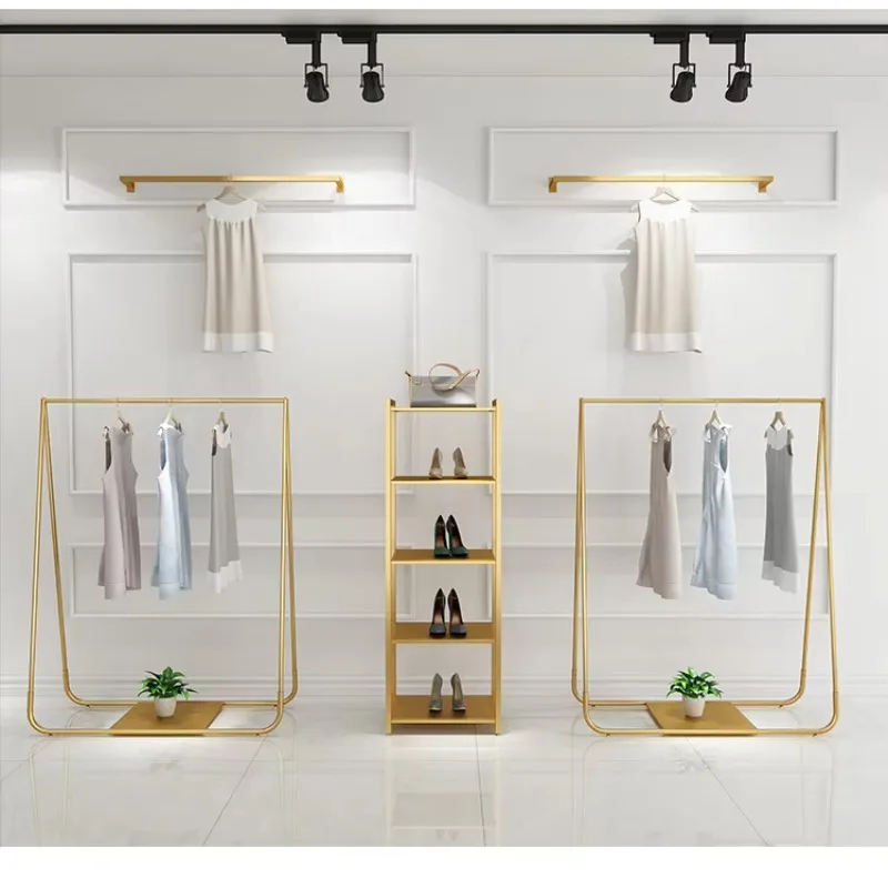 Custom .Custom.Ready to Ship Clothing Metal Wall Display Racks Wall-mounted Hanger Gold Wall Mounted Clothes Rack for Clothes Sh
Custom .Custom.Ready to Ship Clothing Metal Wall Display Racks Wall-mounted Hanger Gold Wall Mounted Clothes Rack for Clothes Sh