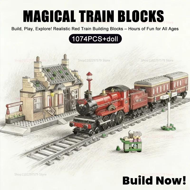 1074 шт. Набор строительных блоков «Железнодорожный вокзал» Творческие игрушки для самостоятельного сборки MOC Модель вокзала Коллекционные подарки для детей и взрослых
1074 шт. Набор строительных блоков «Железнодорожный вокзал» Творческие игрушки для самостоятельного сборки MOC Модель вокзала Коллекционные подарки для детей и взрослых