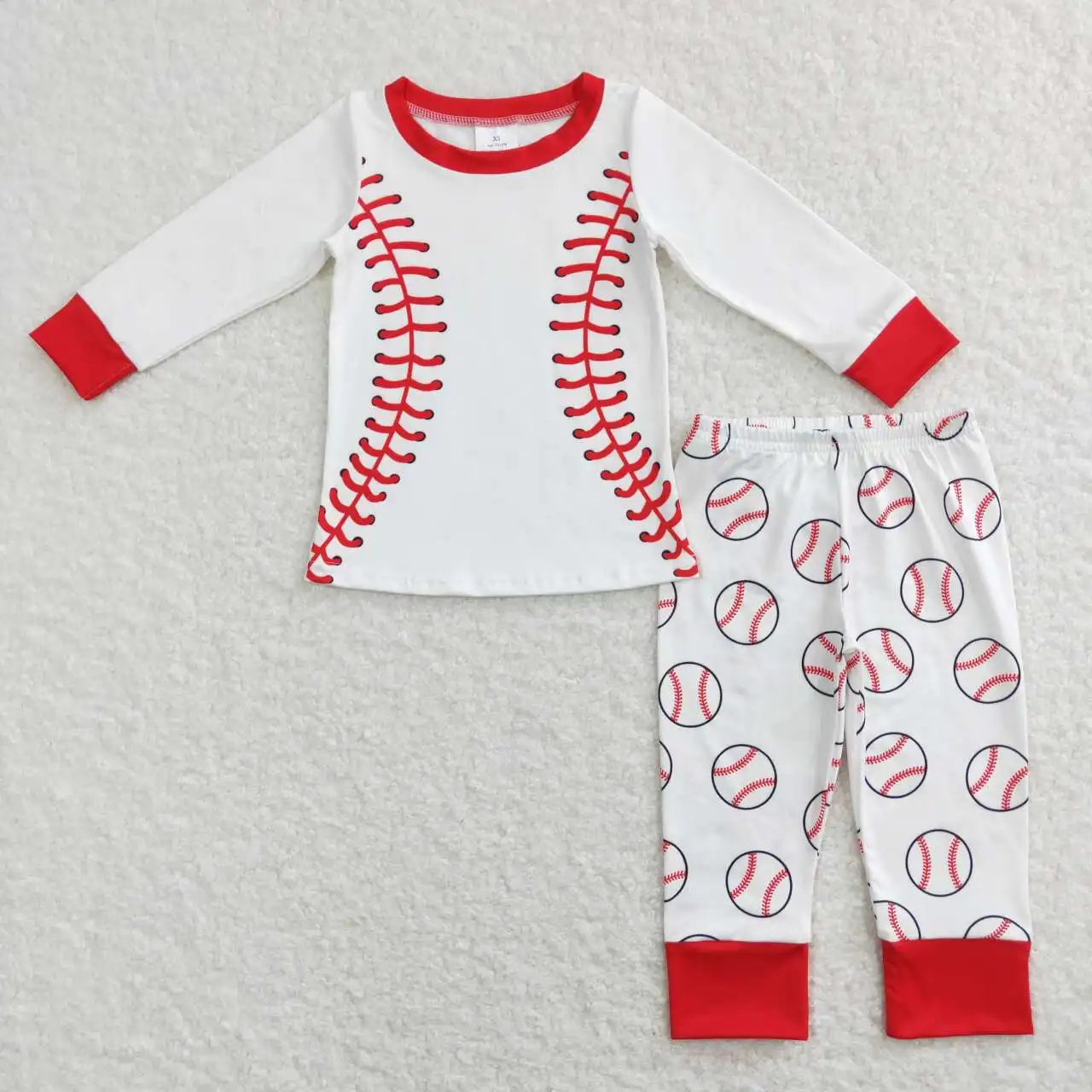 New Toddler Suit Boys Baseball Red White Long Sleeve Pants Suit Boys Pajamas Suit
New Toddler Suit Boys Baseball Red White Long Sleeve Pants Suit Boys Pajamas Suit