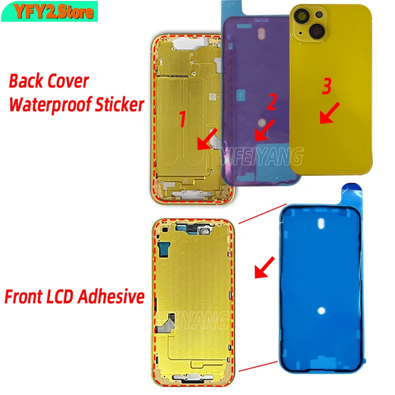 100Pcs Original New Mix color LCD Front Housing Frame Waterproof Adhesive Sticker For iPhone 14 15 Pro Max 15P 14P
100Pcs Original New Mix color LCD Front Housing Frame Waterproof Adhesive Sticker For iPhone 14 15 Pro Max 15P 14P