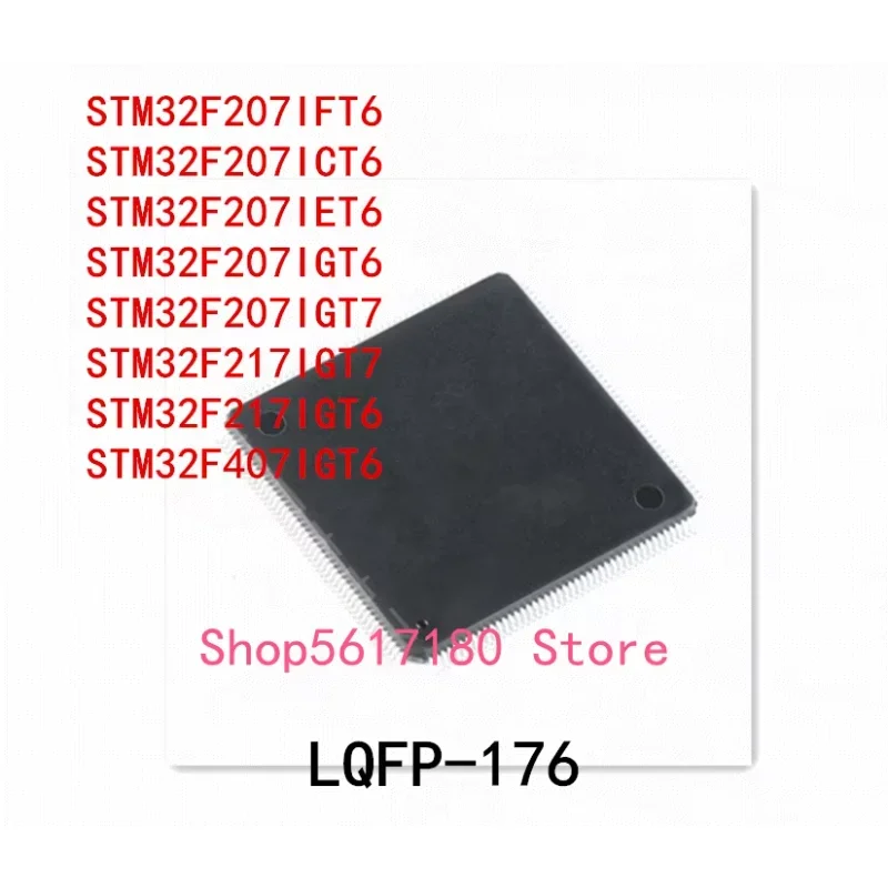 10 шт. STM32F207IFT6 STM32F207ICT6 STM32F207IET6 STM32F207IGT6 STM32F207IGT7 STM32F217IGT7 STM32F217IGT6 STM32F407IGT6 LQFP-176
10 шт. STM32F207IFT6 STM32F207ICT6 STM32F207IET6 STM32F207IGT6 STM32F207IGT7 STM32F217IGT7 STM32F217IGT6 STM32F407IGT6 LQFP-176