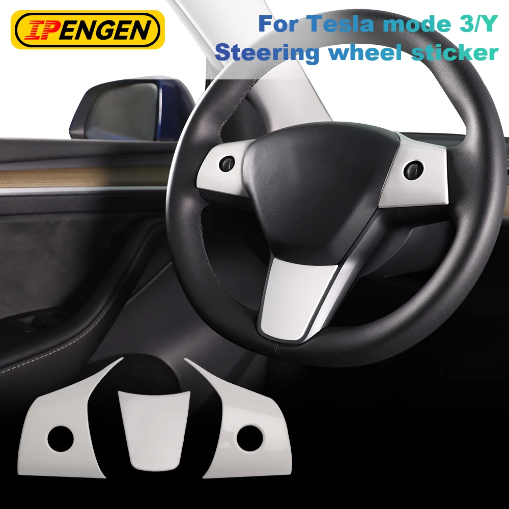 IPENGEN Car Steering Wheel Trim Decoration Stickers Steering Wheel Panel Frame Panel Cover Trim for Tesla Model 3 Model Y
IPENGEN Car Steering Wheel Trim Decoration Stickers Steering Wheel Panel Frame Panel Cover Trim for Tesla Model 3 Model Y