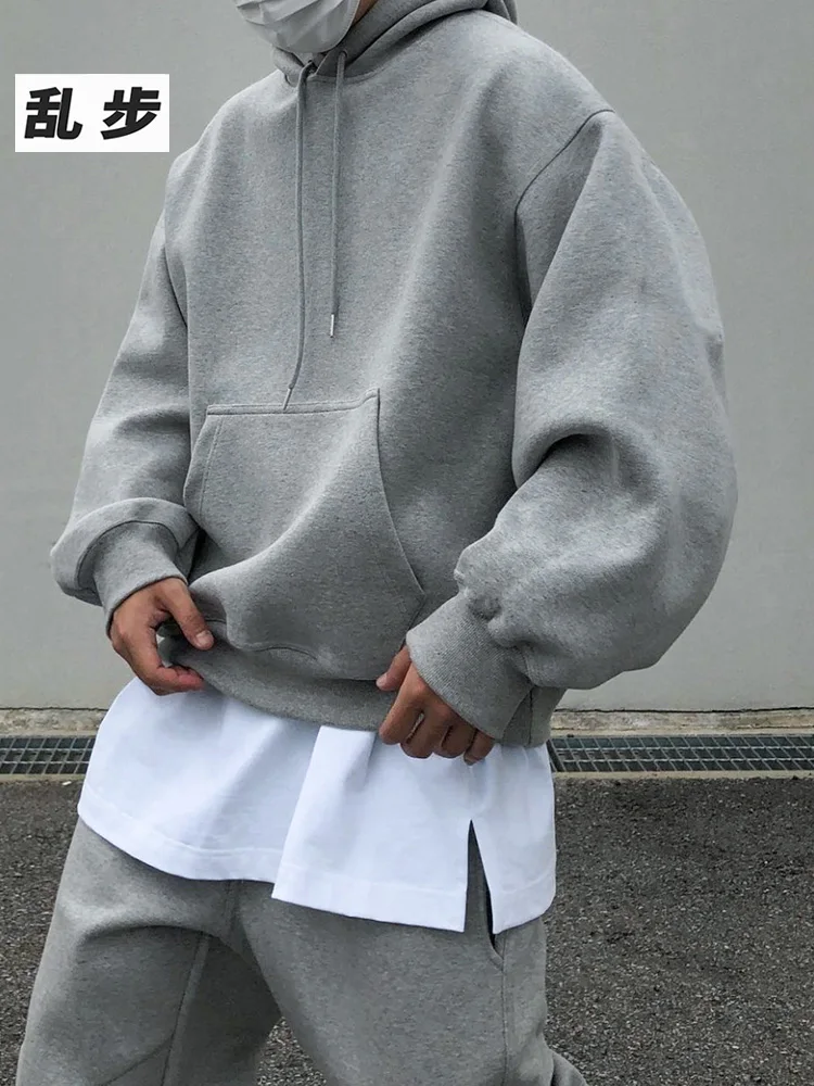 Hooded Sweatirt Men's Winter Outerwear Loose Fce-lined Spor Overhead Color Casual Polyester Cotton Blend
Hooded Sweatirt Men's Winter Outerwear Loose Fce-lined Spor Overhead Color Casual Polyester Cotton Blend