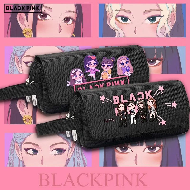 Black Pink Anime Peripheral Large Capacity Pencil Bag Casual Stationery Pouch for Boys Girls Students Daily School Supplies
Black Pink Anime Peripheral Large Capacity Pencil Bag Casual Stationery Pouch for Boys Girls Students Daily School Supplies