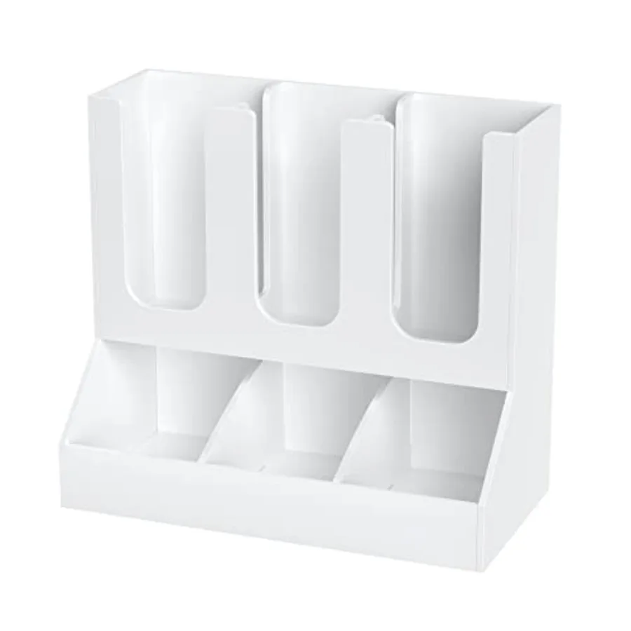 Cup and Lid Organizer 6 Compartments with 2 Removable Dividers Coffee Station Countertop Cup Dispenser Condiment Organizer Acce
Cup and Lid Organizer 6 Compartments with 2 Removable Dividers Coffee Station Countertop Cup Dispenser Condiment Organizer Acce
