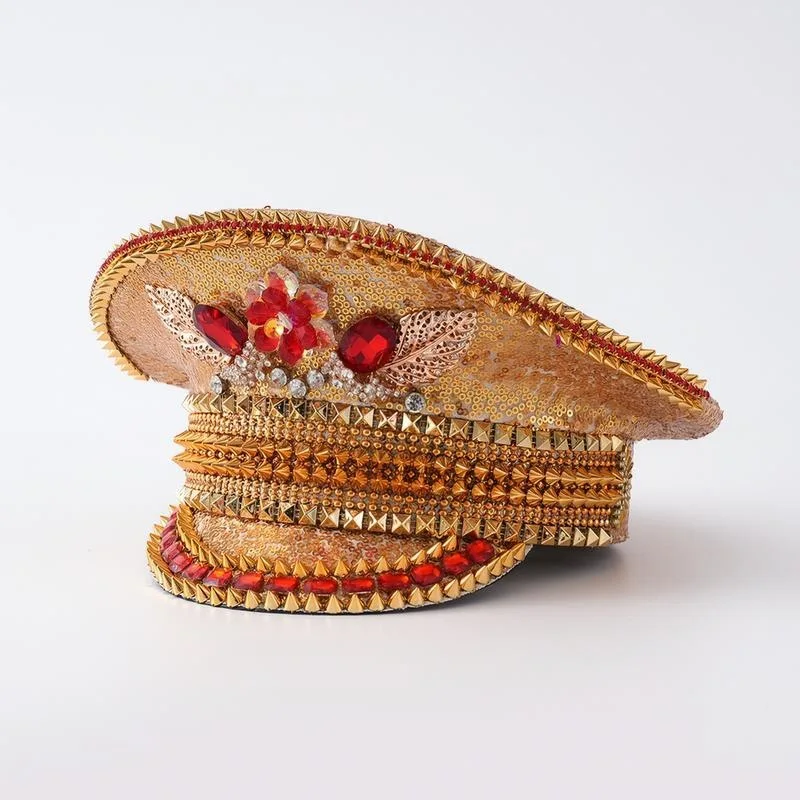 2026 New Fashion Colorful Heavy Industry Party Colorful Glitter Rivet Gorgeous Stage Fashion Headwear Party Decorative Hat
2026 New Fashion Colorful Heavy Industry Party Colorful Glitter Rivet Gorgeous Stage Fashion Headwear Party Decorative Hat
