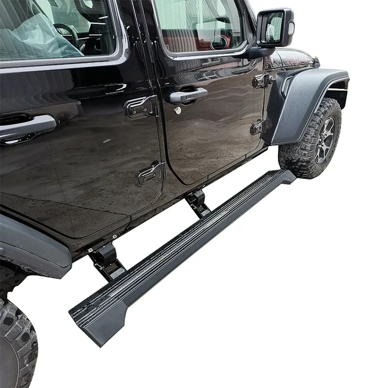 Electric Side Steps Automatic Aluminium Alloy Electric Running Board for Wrangler JL 4 Door Sahara Rubicon 2018-2024 
Electric Side Steps Automatic Aluminium Alloy Electric Running Board for Wrangler JL 4 Door Sahara Rubicon 2018-2024