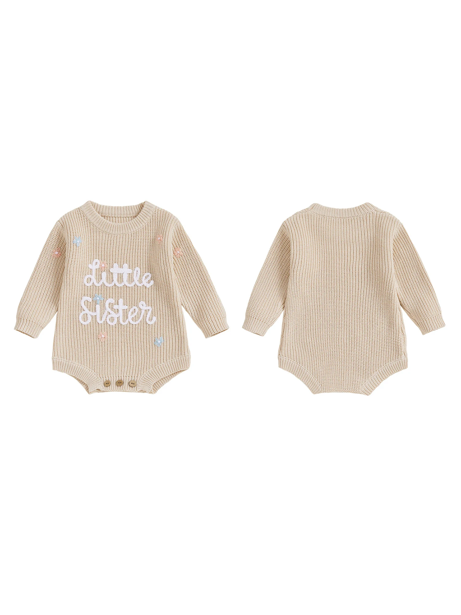 Adorable Infant with Sweetheart Neckline and Delicate Lace Trim Long Sleeve Bodysuit for Baby Girl 
Adorable Infant with Sweetheart Neckline and Delicate Lace Trim Long Sleeve Bodysuit for Baby Girl