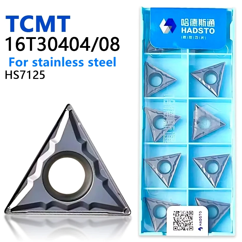 Hadsto Tcmt16T304-Mp Tcmt16T308-Mp Hs7225 Hs7125 Cnc Turning Tools Carbide Inserts Lathe Cutter Cutting for Stainless Steel
Hadsto Tcmt16T304-Mp Tcmt16T308-Mp Hs7225 Hs7125 Cnc Turning Tools Carbide Inserts Lathe Cutter Cutting for Stainless Steel