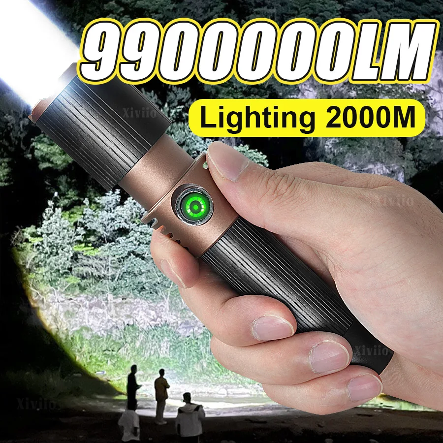 Светодиодный фонарь высокой мощности 9900000LM, тактический фонарь, водонепроницаемый фонарь, перезаряжаемая лампа, рабочий фонарь с регулируемым фокусом, лампа для кемпинга на открытом воздухе
Светодиодный фонарь высокой мощности 9900000LM, тактический фонарь, водонепроницаемый фонарь, перезаряжаемая лампа, рабочий фонарь с регулируемым фокусом, лампа для кемпинга на открытом воздухе