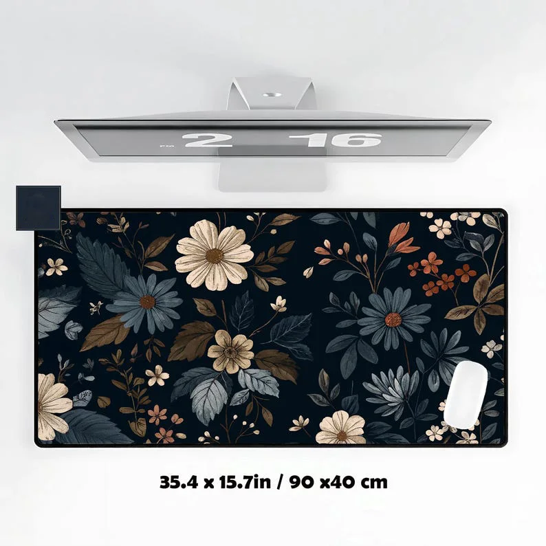 Dark Floral Table Mat,XXL Non-slip and Waterproof Gaming Mouse Pad, Cute Desktop Protector, An Ideal Gift for Friends.
Dark Floral Table Mat,XXL Non-slip and Waterproof Gaming Mouse Pad, Cute Desktop Protector, An Ideal Gift for Friends.