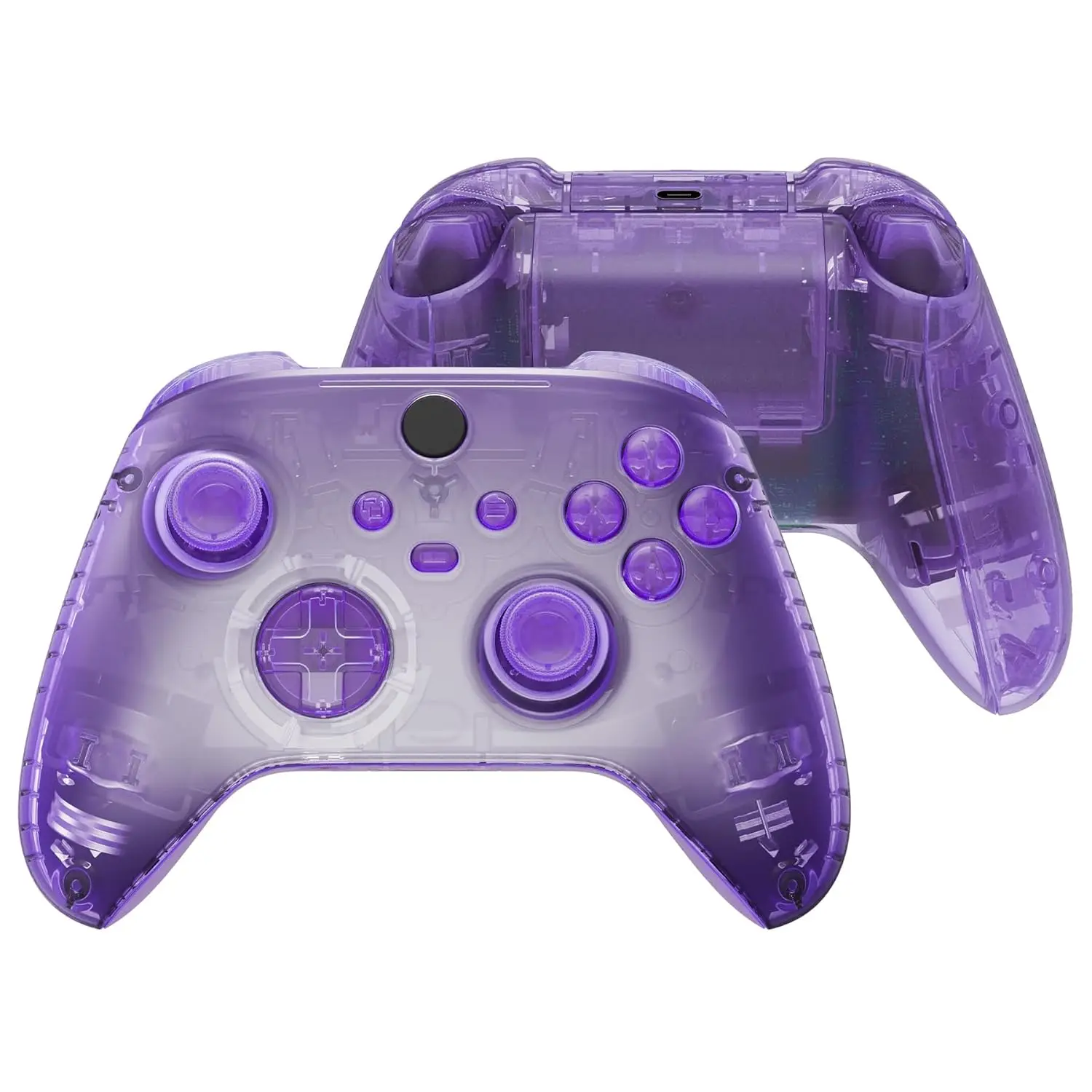 Full Set Shell Buttons for Xbox Series X & S Controller, Clear Atomic Purple Replacement Side Rails Grips Front Back Plate Cover
Full Set Shell Buttons for Xbox Series X & S Controller, Clear Atomic Purple Replacement Side Rails Grips Front Back Plate Cover