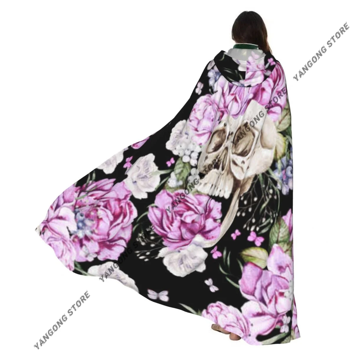 Cosplay Medieval Costumes Skull And Peony Roses Hooded Cloak Capes Long Robes Jackets Coat Carnival
Cosplay Medieval Costumes Skull And Peony Roses Hooded Cloak Capes Long Robes Jackets Coat Carnival