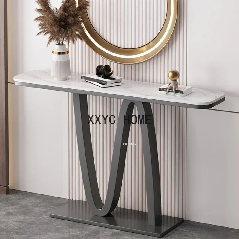 Italian Console Table Household Entrance Hall Furniture Entryway Table Living Room Light Luxury Corridor Decoration Tables 
Italian Console Table Household Entrance Hall Furniture Entryway Table Living Room Light Luxury Corridor Decoration Tables