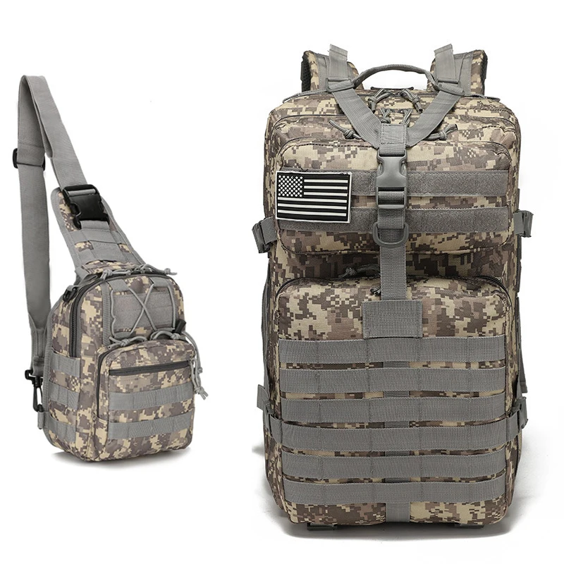 Outdoor Tactical Backpack, Casual Travel New Sports Backpack, Hiking and MountaineeringGive a chest bag
Outdoor Tactical Backpack, Casual Travel New Sports Backpack, Hiking and MountaineeringGive a chest bag