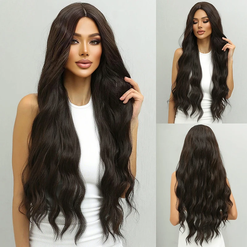 Европейские и американские женские синтетические высокотемпературные шелковые черные средние разрезы, большие волнистые длинные вьющиеся волосы, парик из синтетического волокна
Европейские и американские женские синтетические высокотемпературные шелковые черные средние разрезы, большие волнистые длинные вьющиеся волосы, парик из синтетического волокна