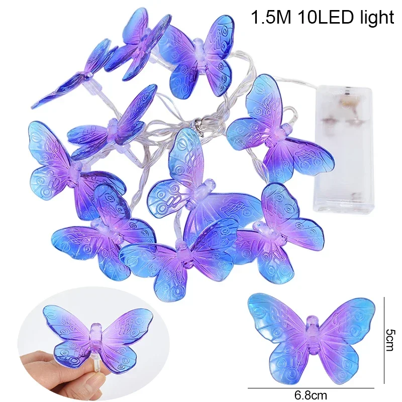 1.5M 10LED Butterfly Lights String Battery Outdoor Fairy Night Lamp Room Garland Curtain Girls Brithday Wedding Party Decoration
1.5M 10LED Butterfly Lights String Battery Outdoor Fairy Night Lamp Room Garland Curtain Girls Brithday Wedding Party Decoration