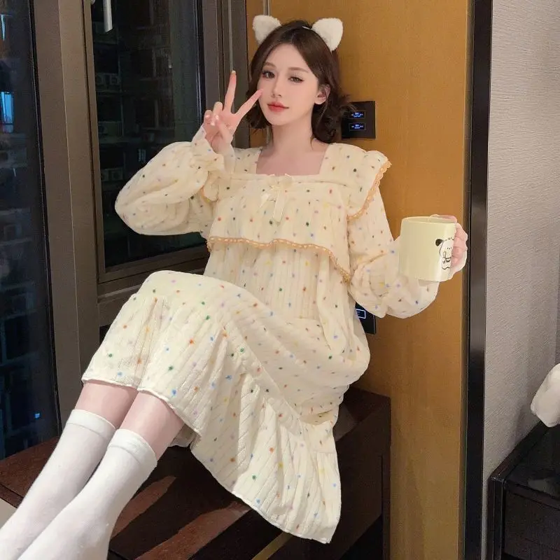 Pjs Set Flannel Nightgown Women's Pajama Set Women Warm Winter Pajamas Fashionable Home Clothes Pajamas Cute and Soft Pajama Set
Pjs Set Flannel Nightgown Women's Pajama Set Women Warm Winter Pajamas Fashionable Home Clothes Pajamas Cute and Soft Pajama Set