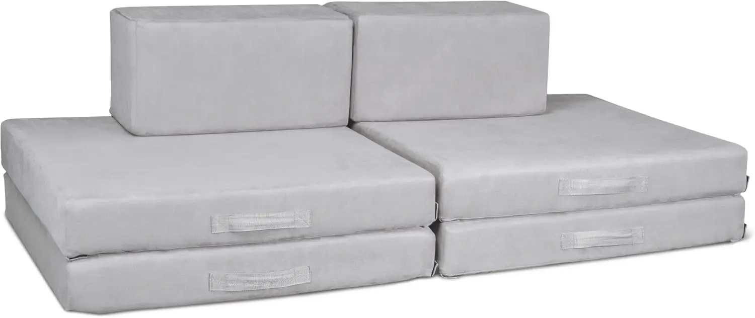 Модульный игровой диван из 6 элементов для детей — моющийся, водонепроницаемый, американского производства, прочный, соединители на липучках, Oeko-TEX
Модульный игровой диван из 6 элементов для детей — моющийся, водонепроницаемый, американского производства, прочный, соединители на липучках, Oeko-TEX