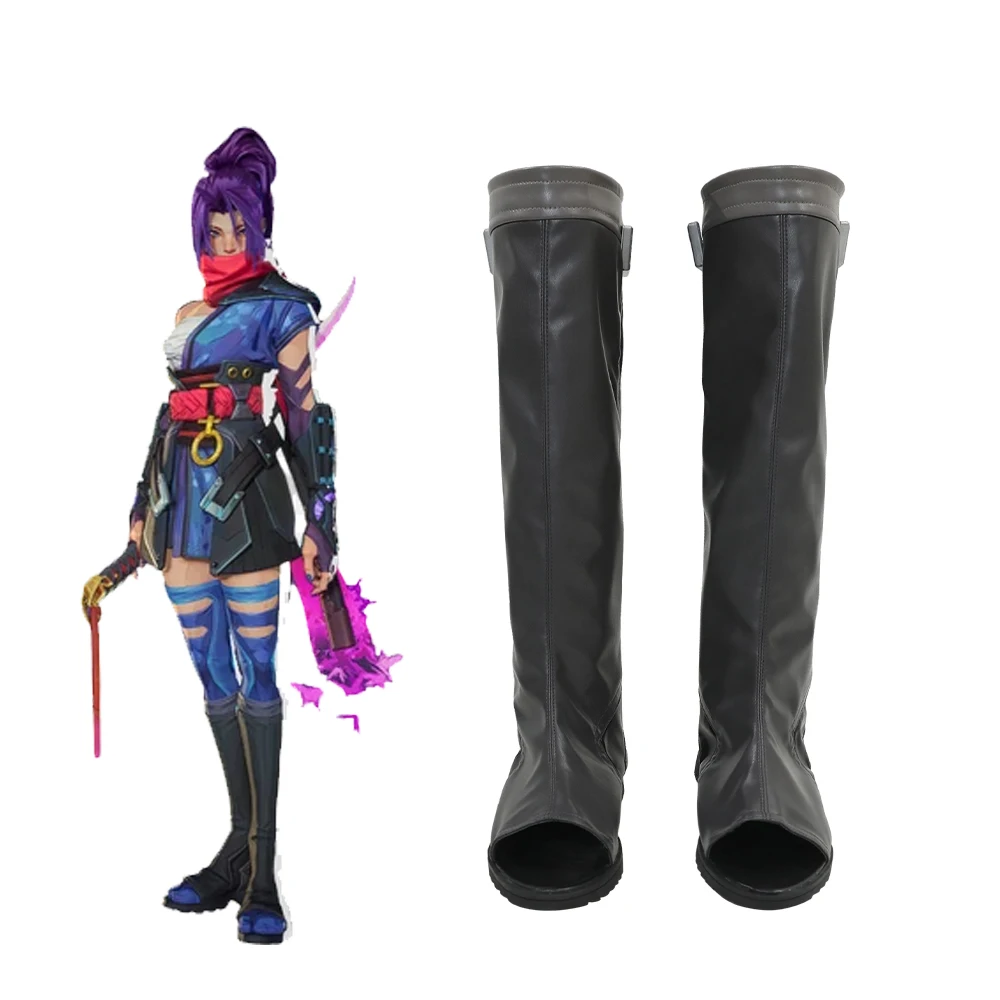 Psylocke Cosplay Boots Women's High Heel Shoes Halloween Cos Accessories Black PU Leather Boots
Psylocke Cosplay Boots Women's High Heel Shoes Halloween Cos Accessories Black PU Leather Boots