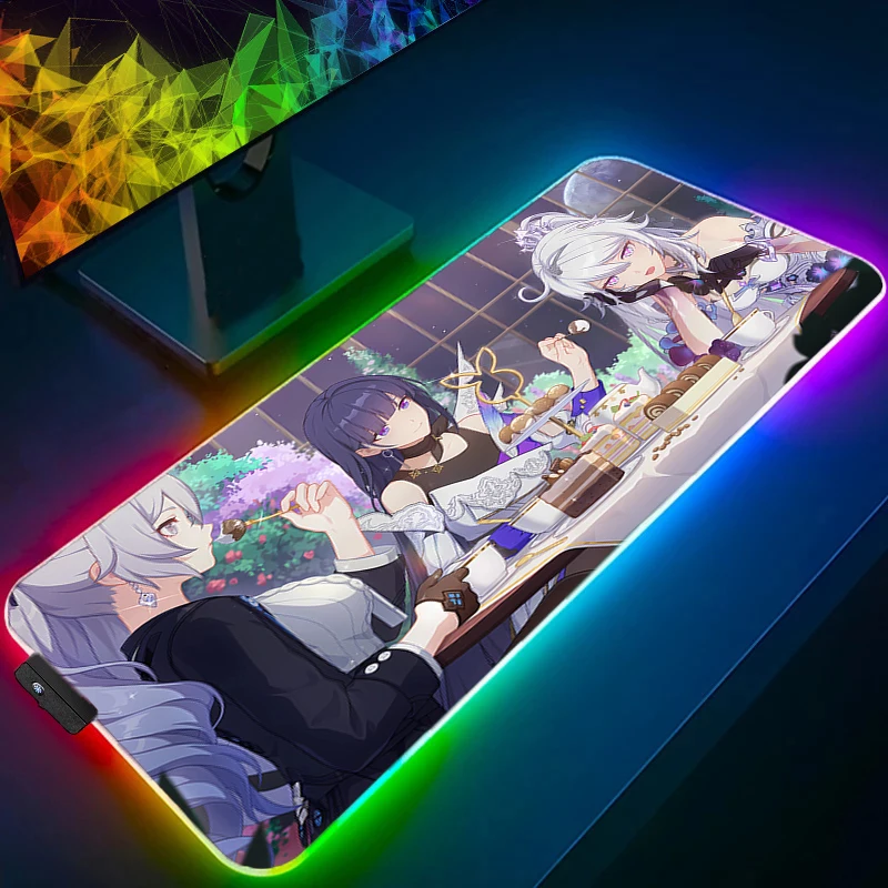 Mouse Pad Gaming Dywan Gamer Keyboard Pad LED Laptop Honkai Impact 3 Extended Desktop Mat Table Carpet RGB Mousepad For Computer
Mouse Pad Gaming Dywan Gamer Keyboard Pad LED Laptop Honkai Impact 3 Extended Desktop Mat Table Carpet RGB Mousepad For Computer