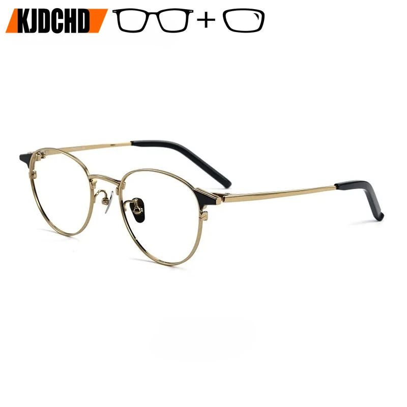 KJDCHD Pure Titanium Multifocus Prescription Glasses Men Vintage Round Myopia Eyeglasses Optical Progressive Eyewear Brand
KJDCHD Pure Titanium Multifocus Prescription Glasses Men Vintage Round Myopia Eyeglasses Optical Progressive Eyewear Brand