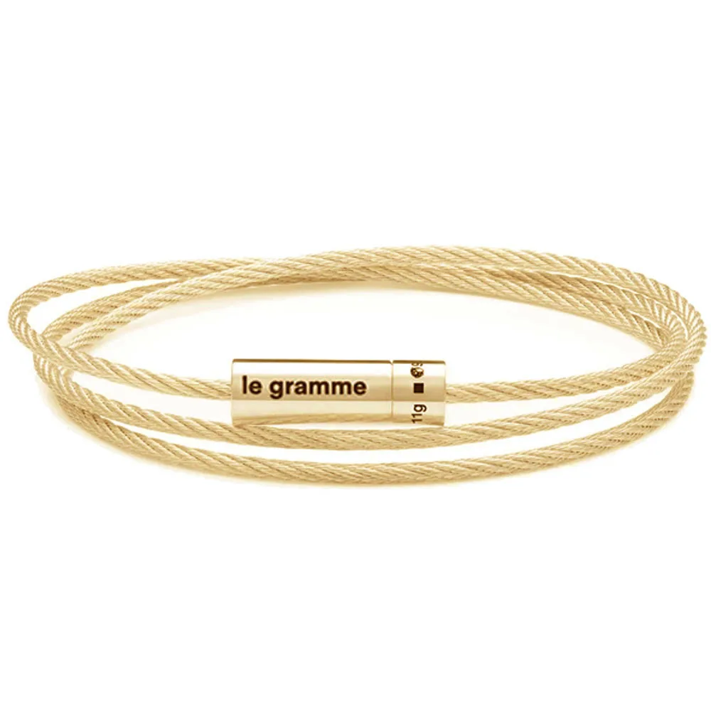 11g LE fashion gold three-layer bracelet rope, 11g 925 sterling silver luxury French jewelry couple gift wholesale
11g LE fashion gold three-layer bracelet rope, 11g 925 sterling silver luxury French jewelry couple gift wholesale