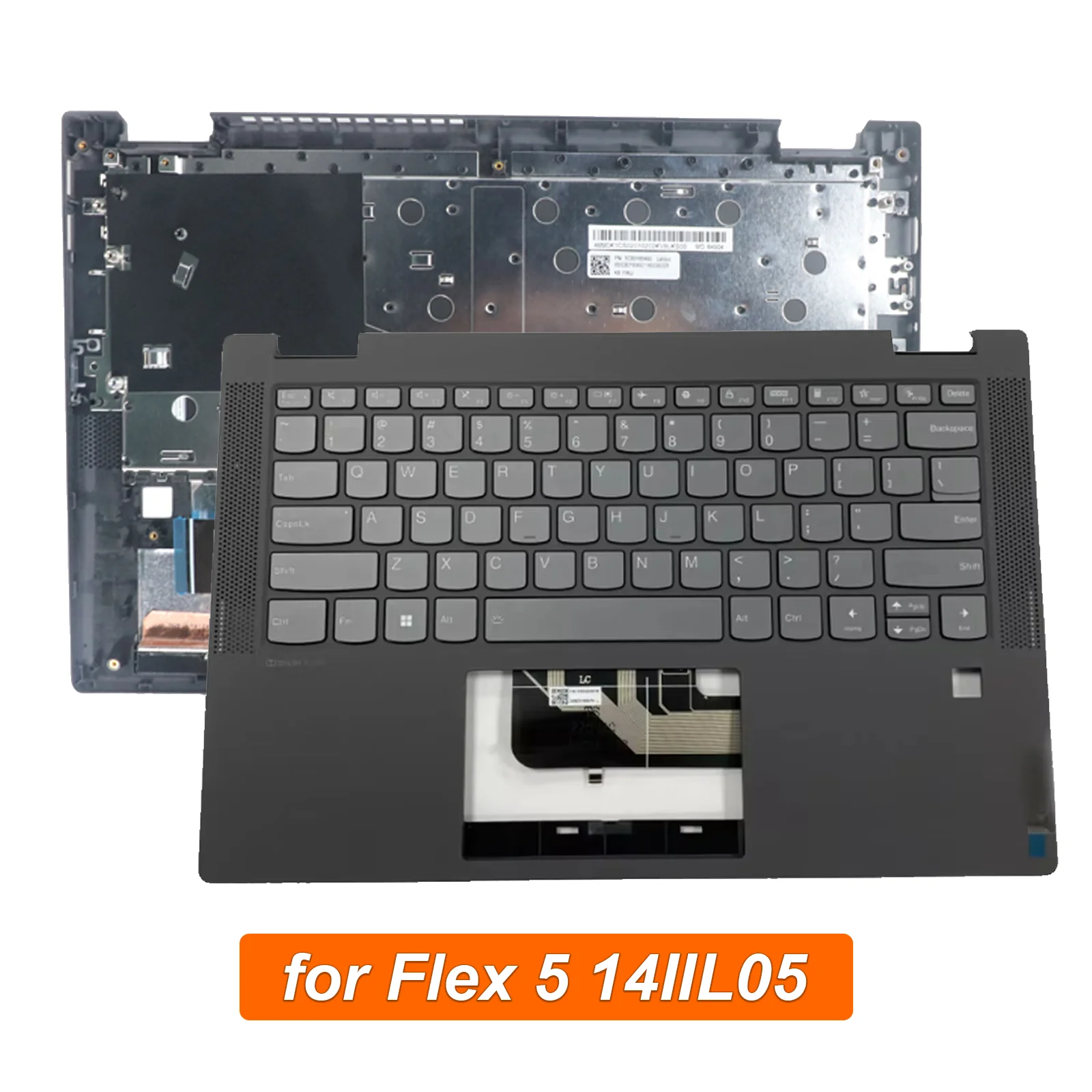 5CB0Y85490 New Top Case Replacement for Lenovo Flex 5 14IIL05 Laptop Palmrest Upper Cover with Backlit Keyboard
5CB0Y85490 New Top Case Replacement for Lenovo Flex 5 14IIL05 Laptop Palmrest Upper Cover with Backlit Keyboard