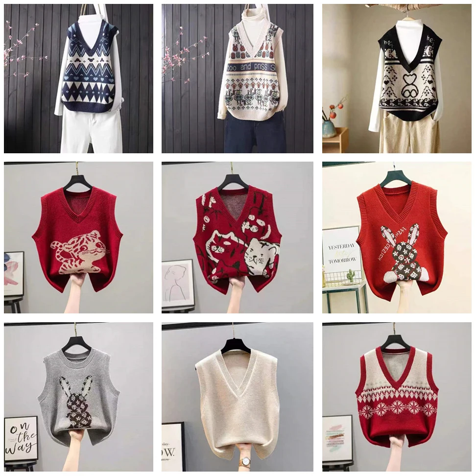 Женский вязаный жилет с V-образным вырезом, осенне-зимний, без бирки бренда, модный, для повседневной носки, стандартный крой, цветной
Женский вязаный жилет с V-образным вырезом, осенне-зимний, без бирки бренда, модный, для повседневной носки, стандартный крой, цветной