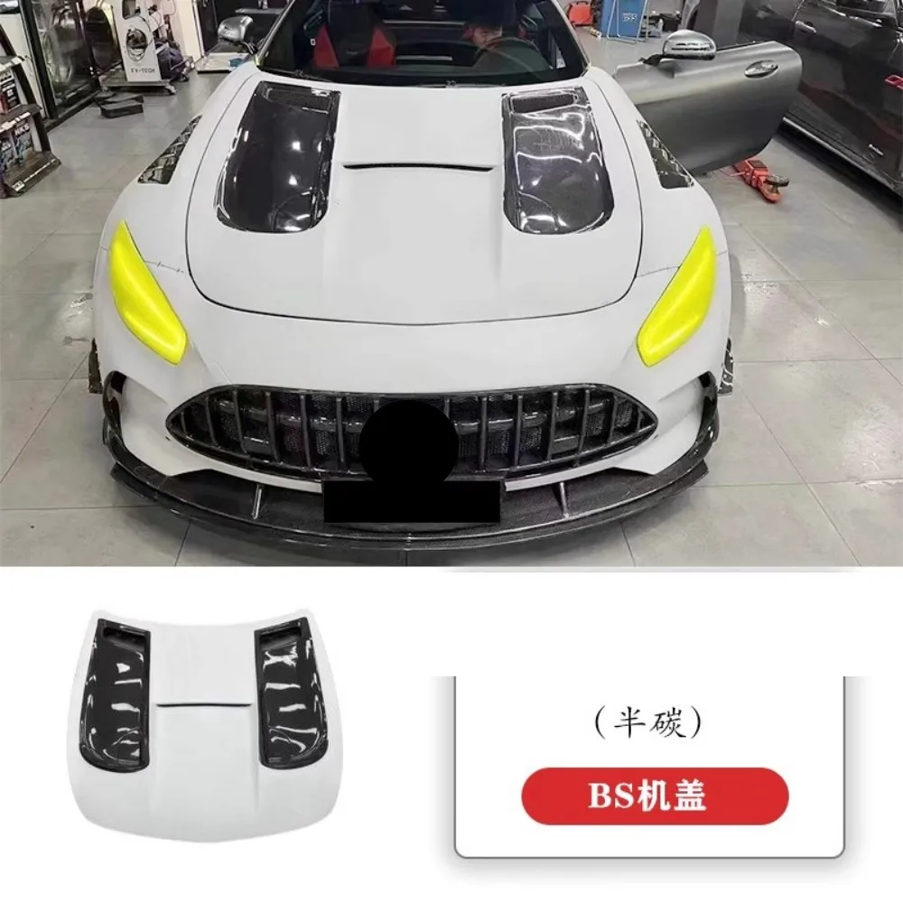 Half Carbon Fiber Engine Hood Engine Cover Assembly For Mercedes Benz GT Modified light weight New Style Auto Accessories
Half Carbon Fiber Engine Hood Engine Cover Assembly For Mercedes Benz GT Modified light weight New Style Auto Accessories