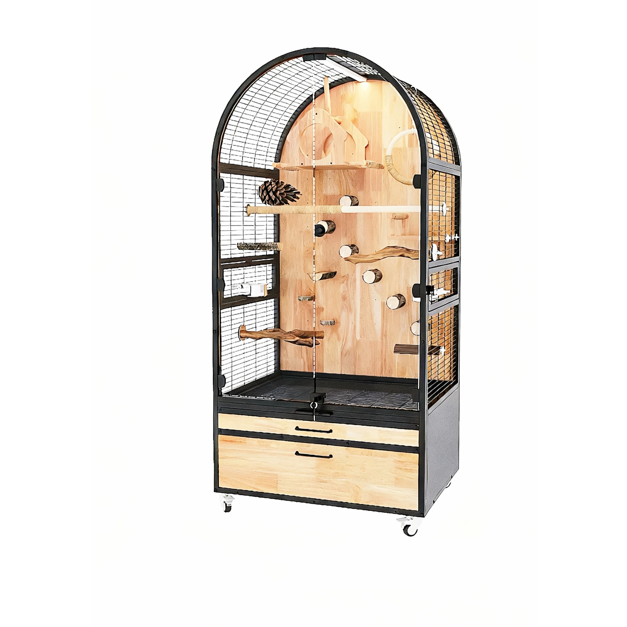 Parrot Cage LargeBird House Iron Wood Construction Space-Saving Design Splash-Proof Clear Glass EasyOutdoor Furniture
Parrot Cage LargeBird House Iron Wood Construction Space-Saving Design Splash-Proof Clear Glass EasyOutdoor Furniture